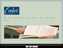 Tablet Screenshot of emberchoral.org.uk